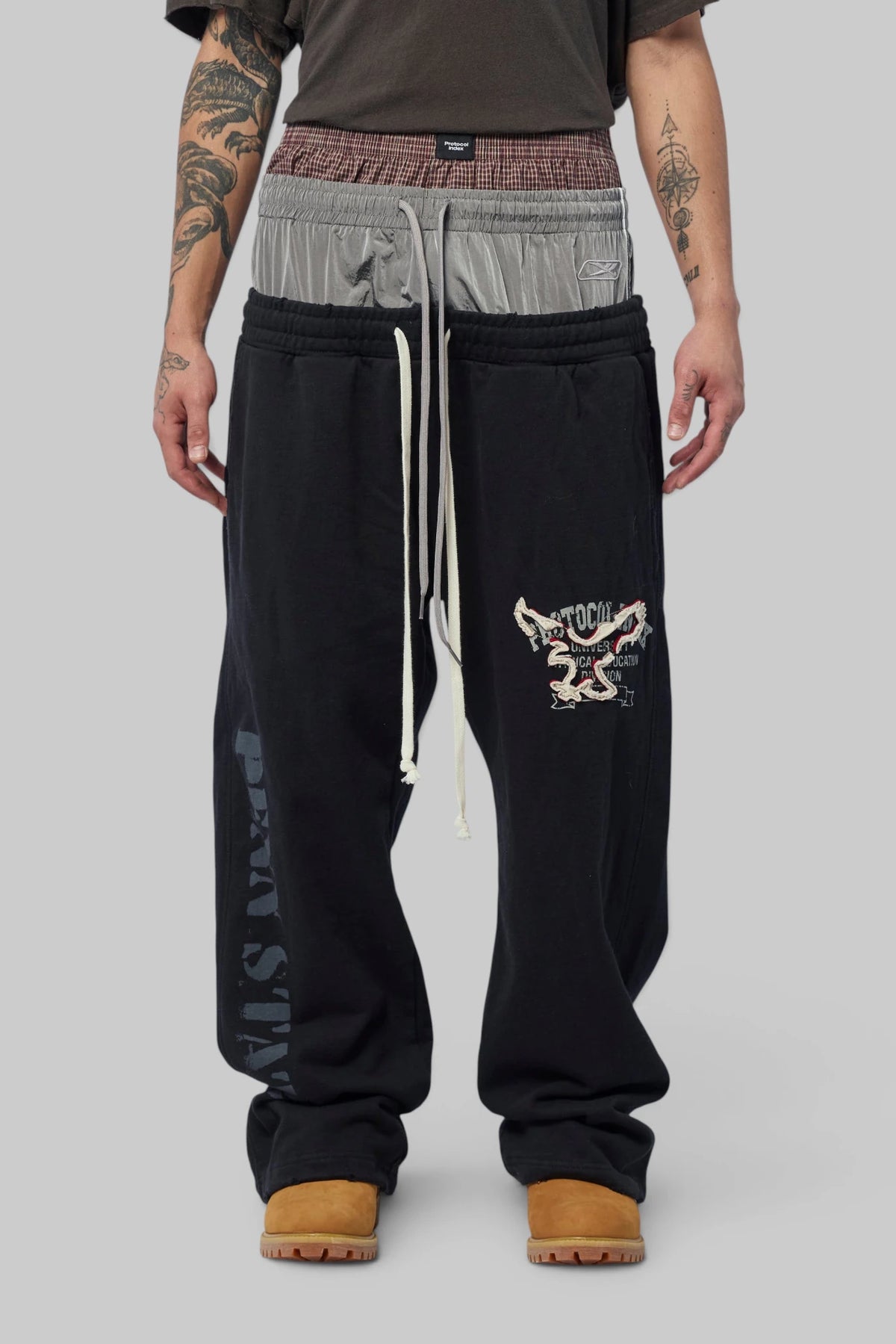 Protocol Index - Retro 3 Layered Sweatpants - LABELS