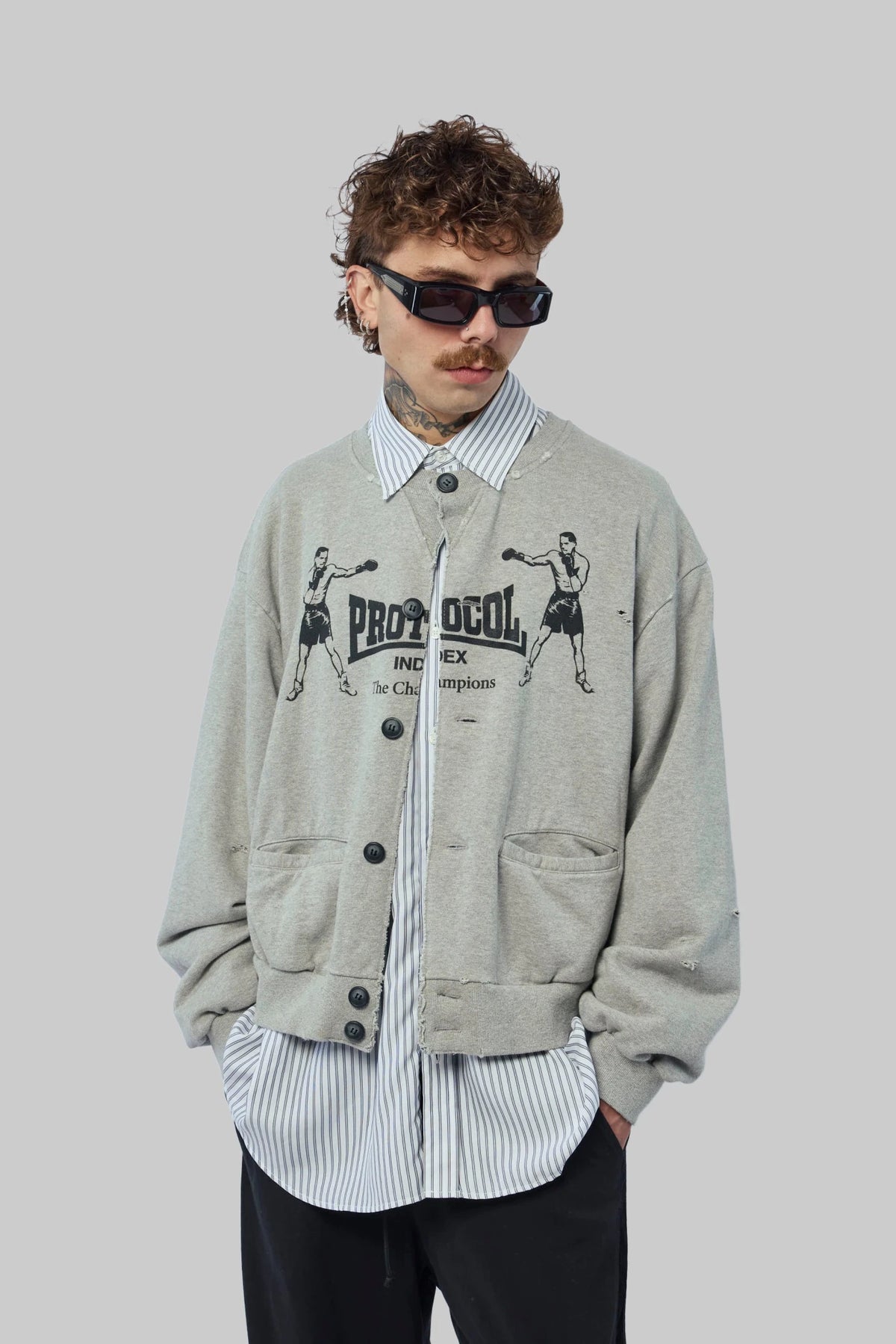 Protocol Index - Sweatshirt Cardigan - LABELS