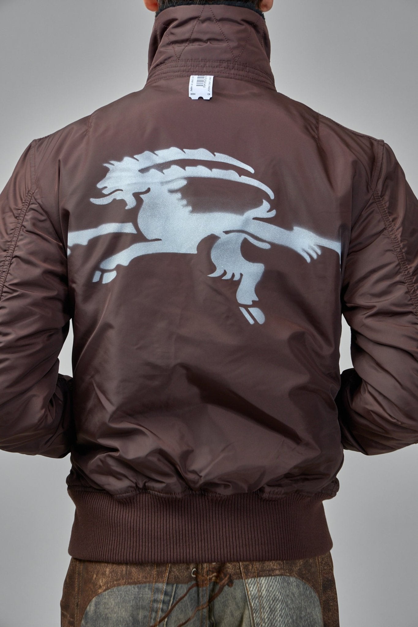 Prototypes - Black Nylon Reversible Bomber Jacket - LABELS