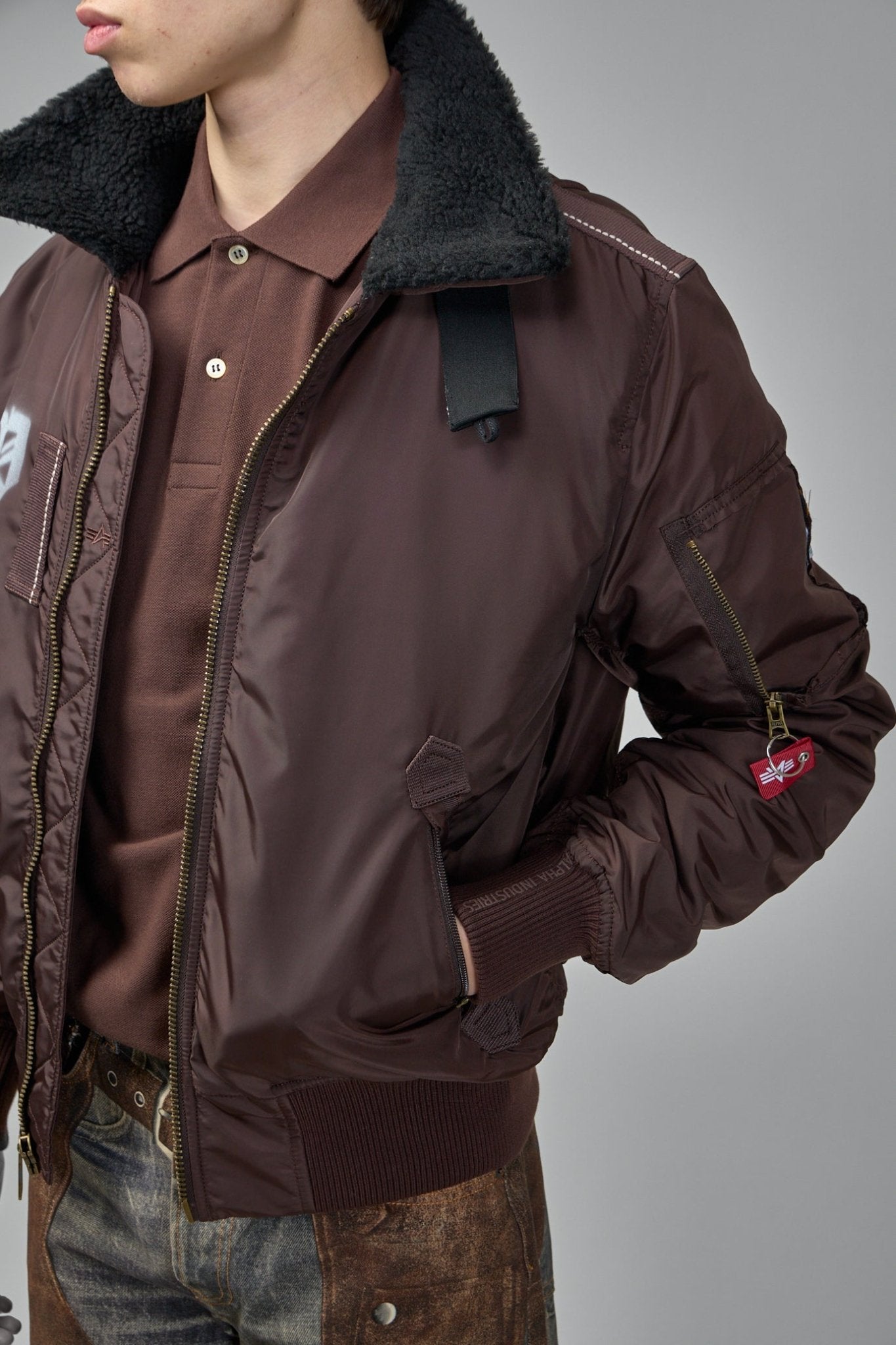 Prototypes - Black Nylon Reversible Bomber Jacket - LABELS