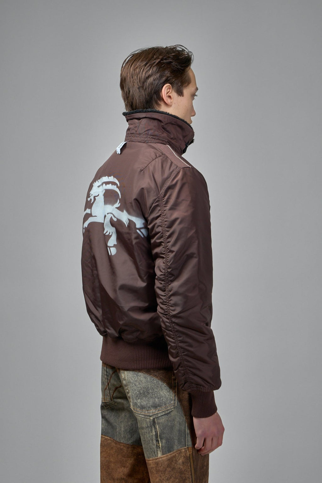 Prototypes - Black Nylon Reversible Bomber Jacket - LABELS