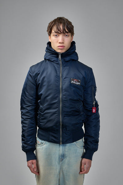 Bomber Jacket with Patch Pockets