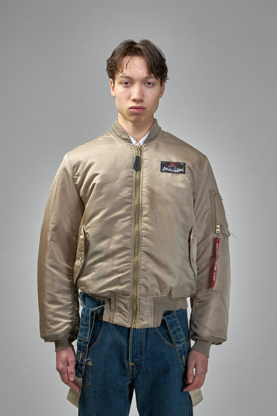 Sprayed Bomber Jacket