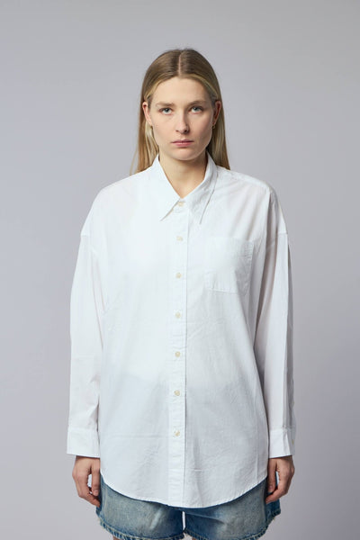 Drop Neck Oxford Shirt