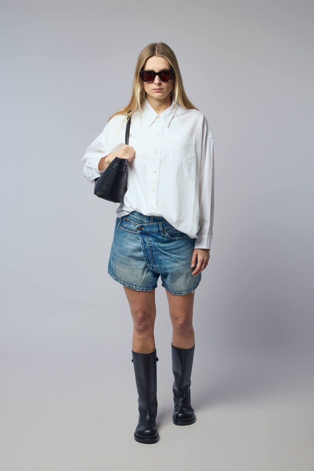 R13 - Drop Neck Oxford Shirt - LABELS