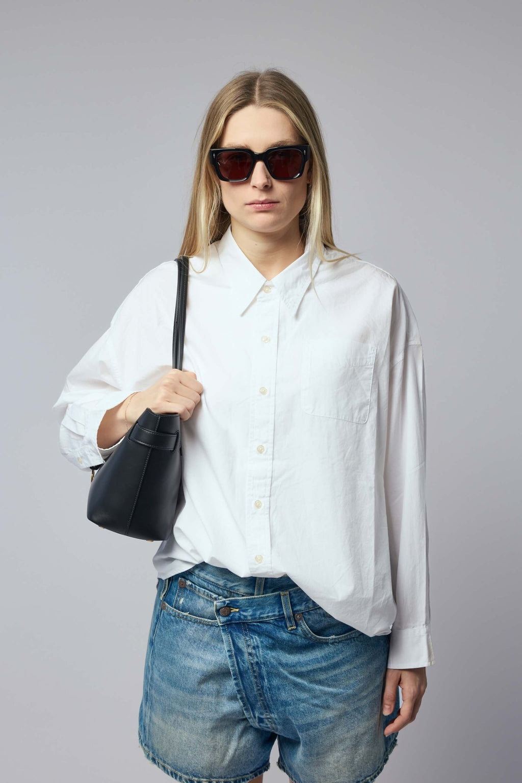 R13 - Drop Neck Oxford Shirt - LABELS