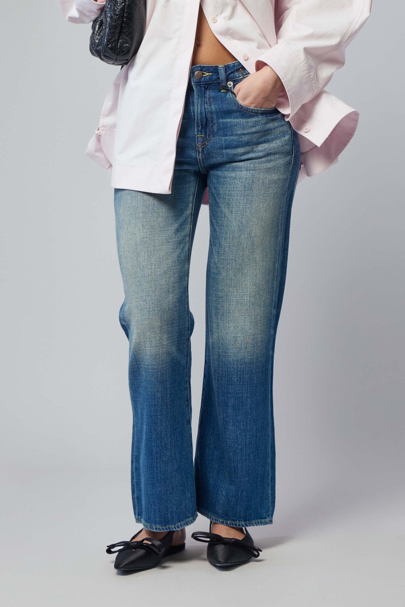 R13 - Joan Cropped Flare Jean - LABELS