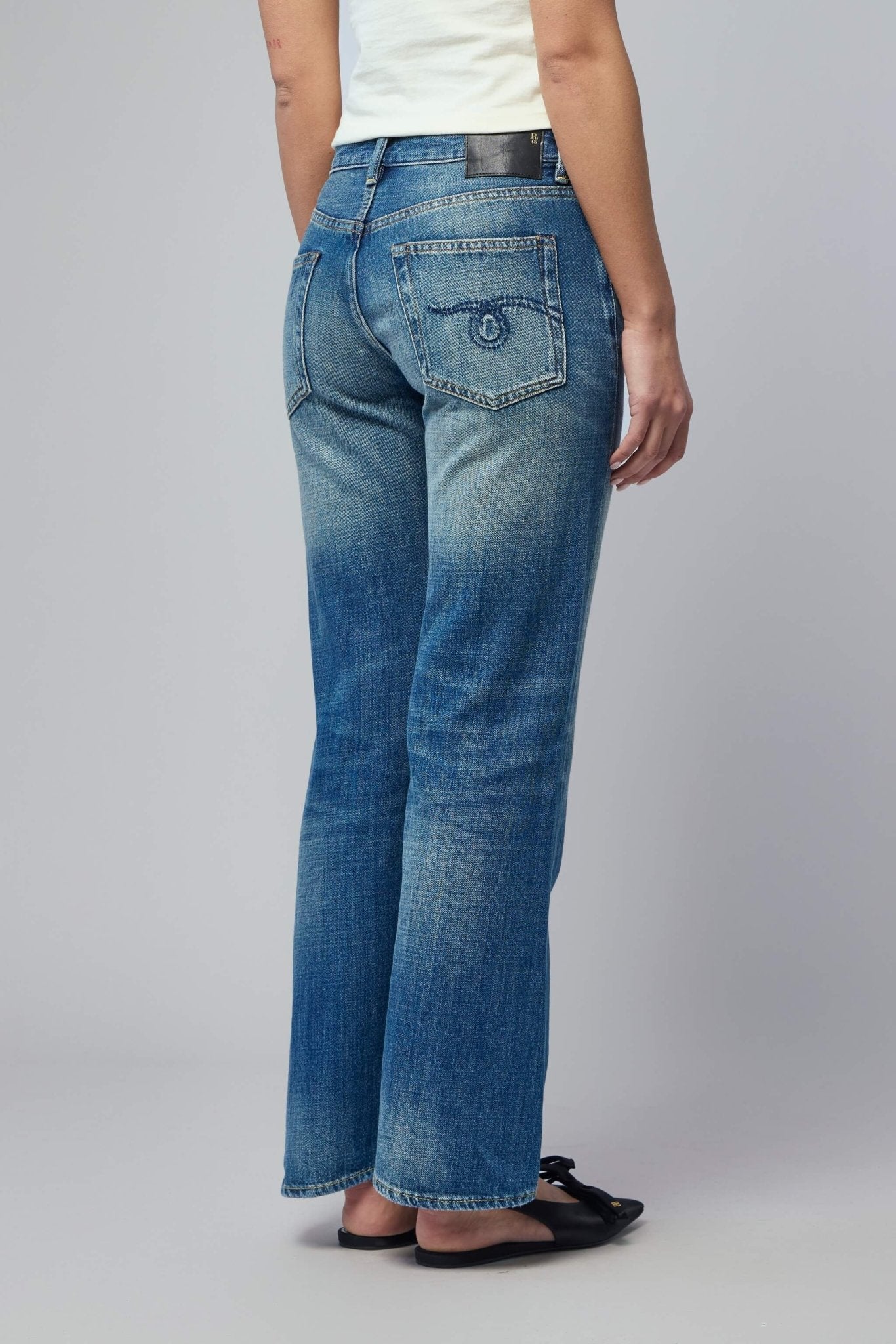 R13 - Joan Cropped Flare Jean - LABELS
