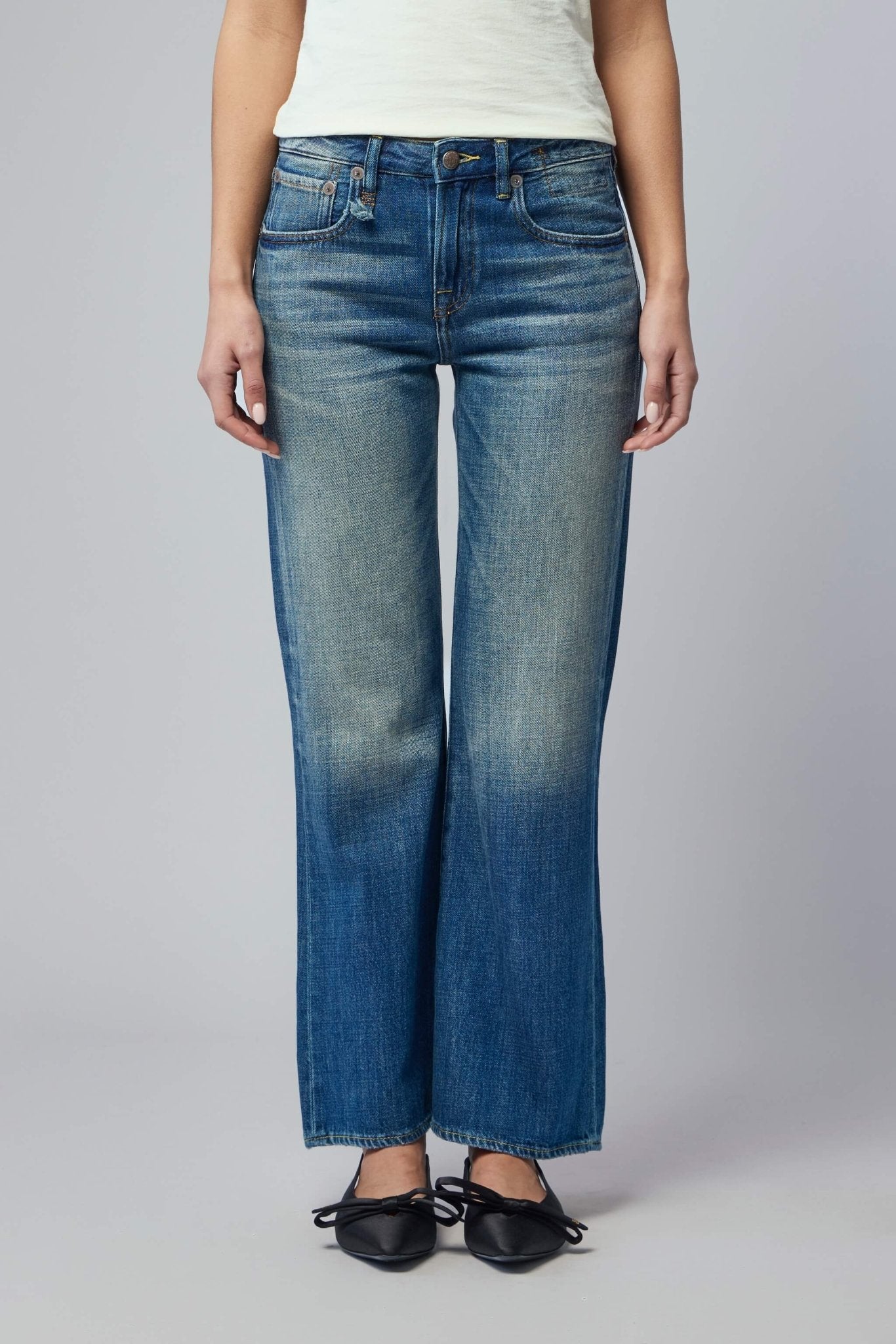 R13 - Joan Cropped Flare Jean - LABELS