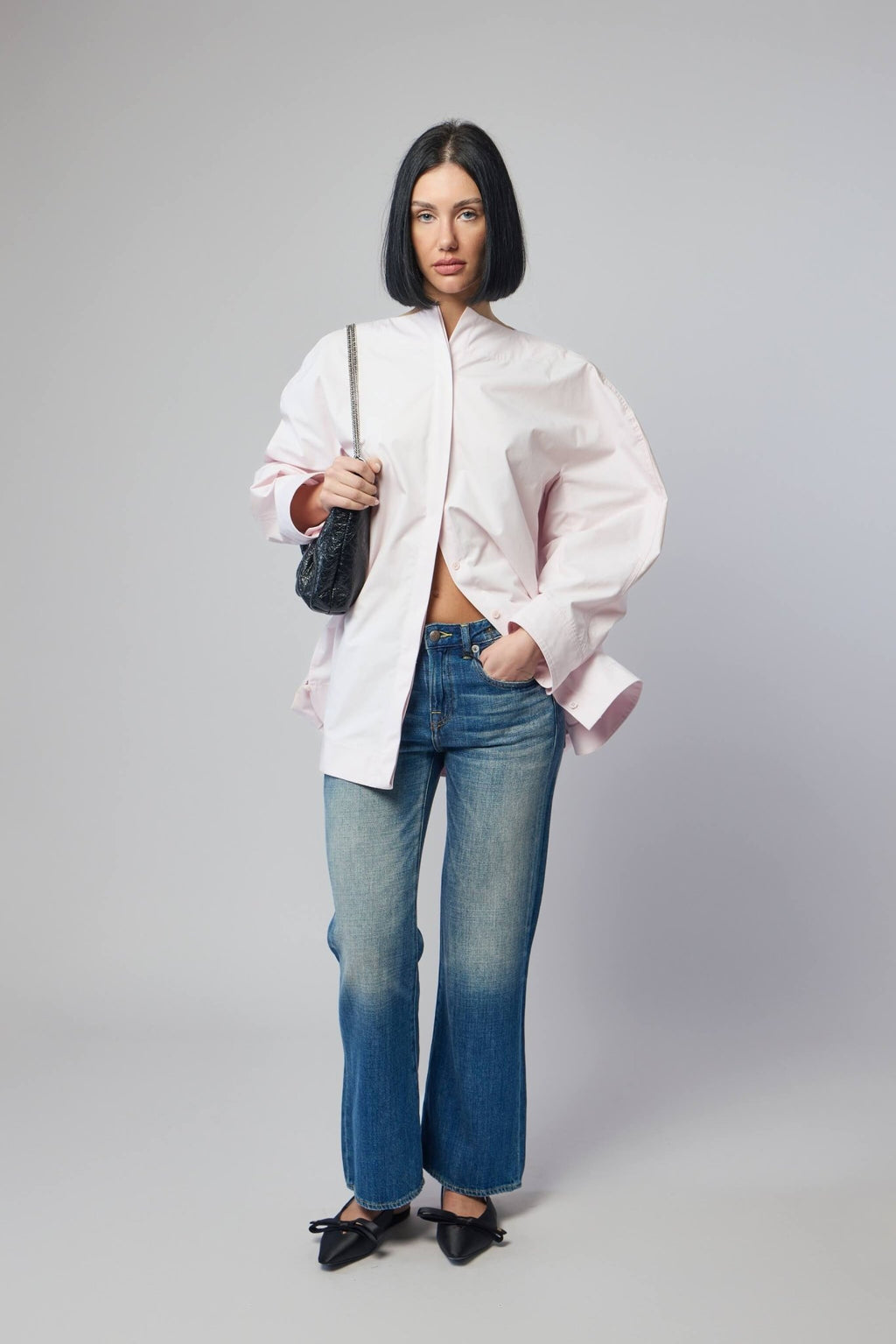 R13 - Joan Cropped Flare Jean - LABELS