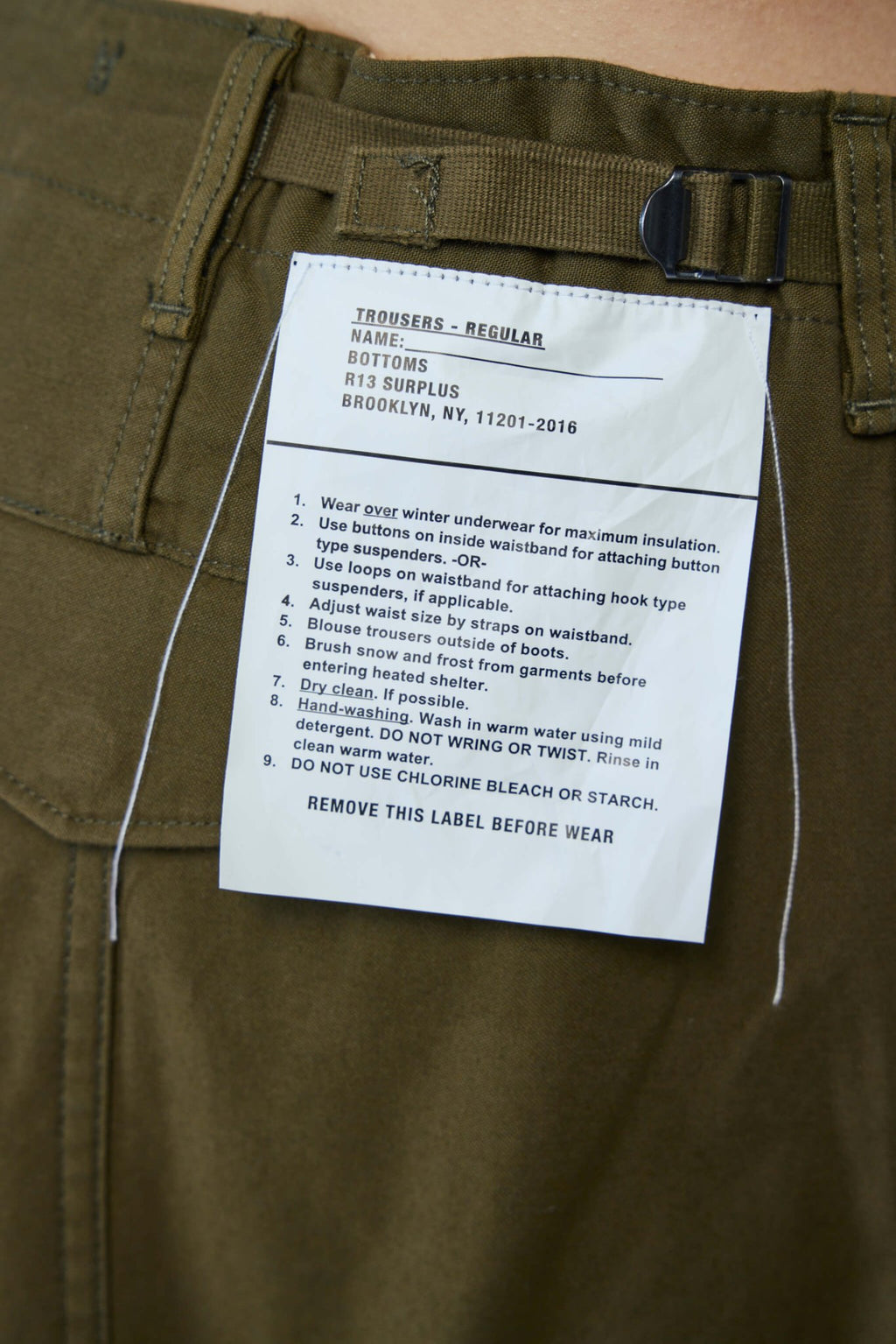 R13 - Siouxsie Field Cargo Jean - LABELS