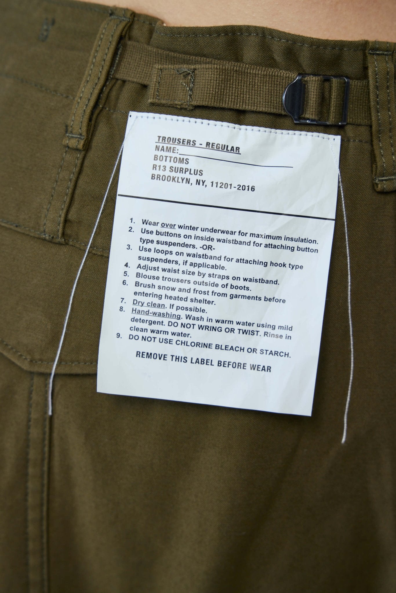 R13 - Siouxsie Field Cargo Jean - LABELS