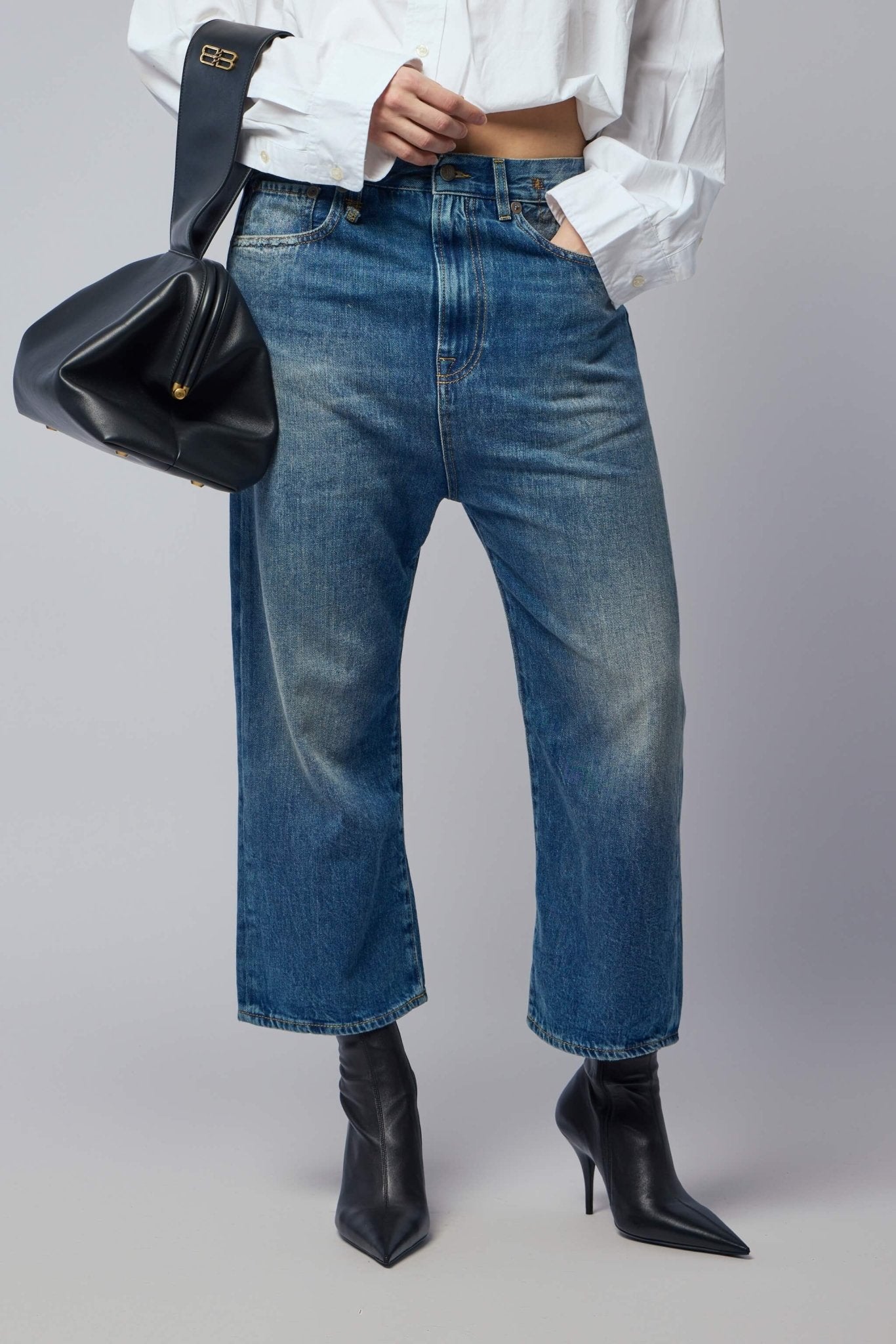 R13 Wide-Leg Jeans - Tailored Drop High-Waisted – LABELS