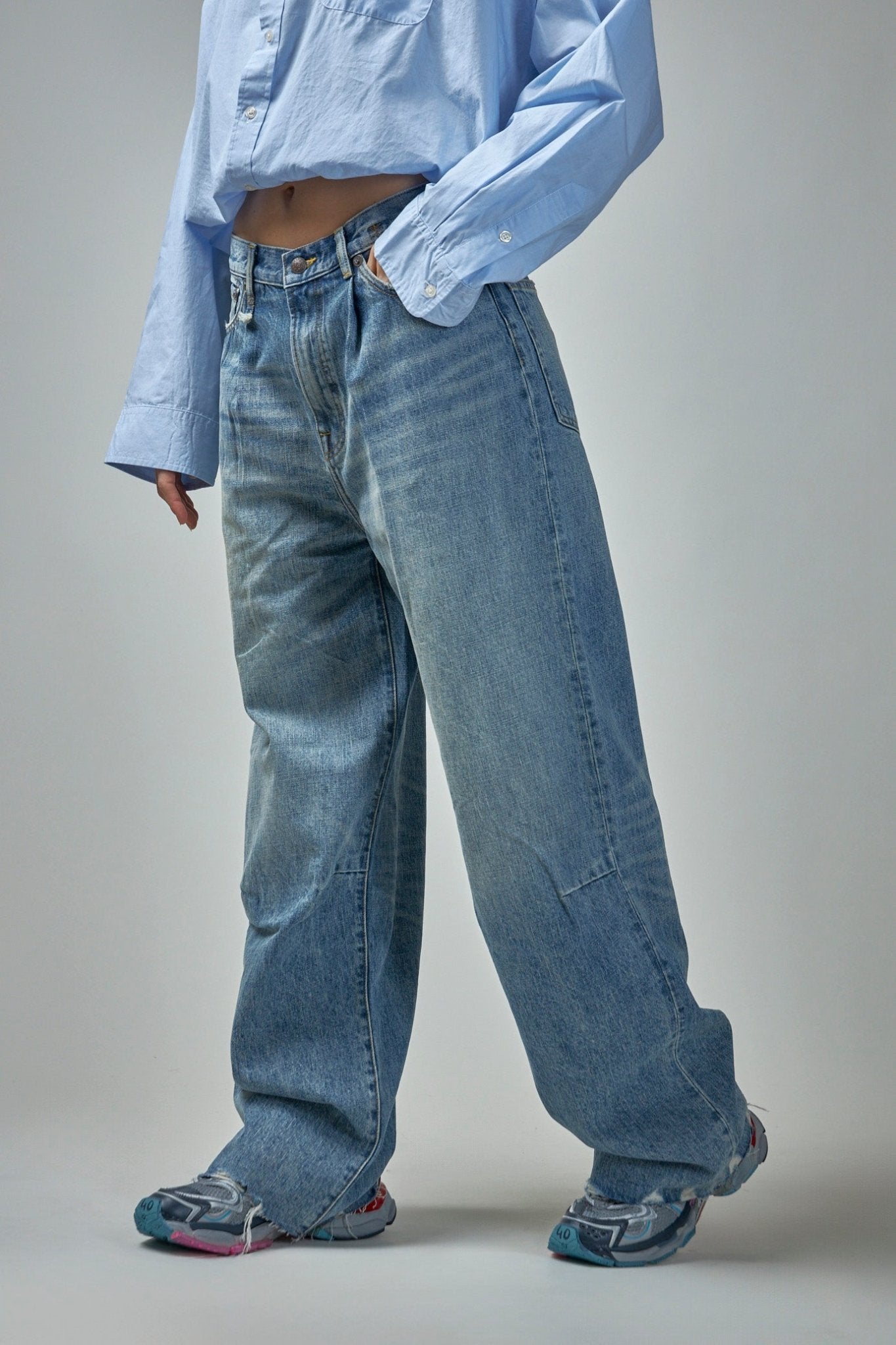 R13 Straight Jeans - Wayne Articulated Knee Jean – LABELS