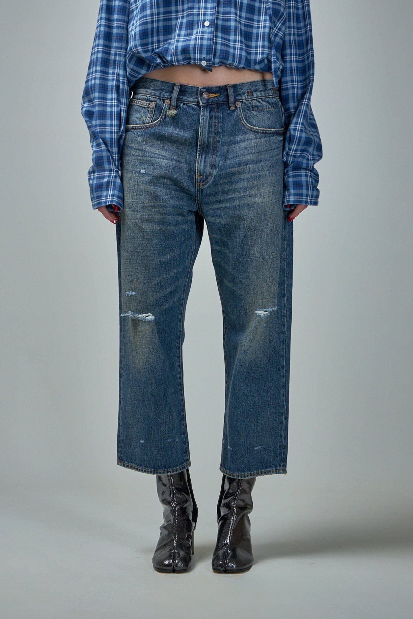 R13 Straight Jeans - Wayne Articulated Knee Jean – LABELS