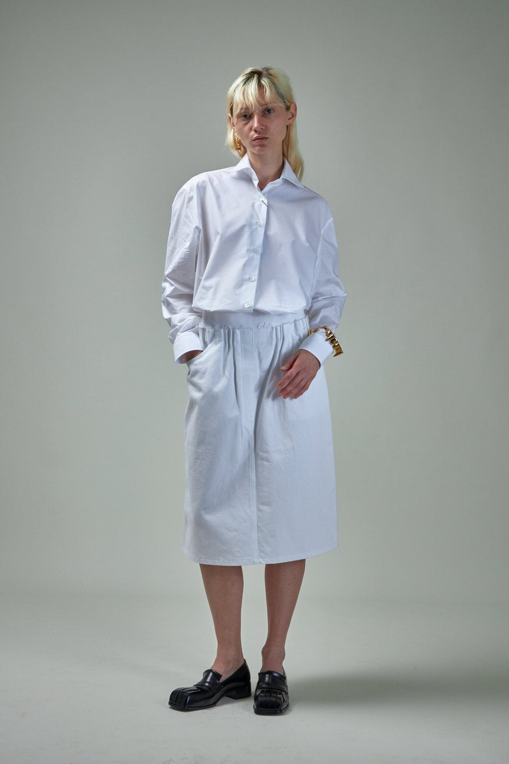 Raf Simons - Big fit classic shirt K.A.M Patch on Back - LABELS