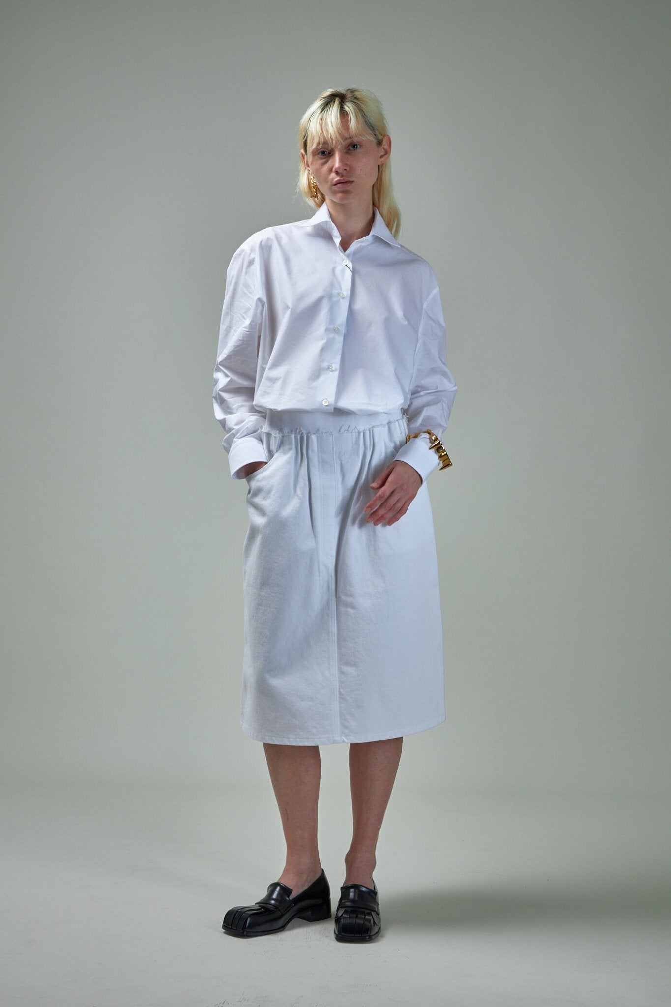 Raf Simons - Big fit classic shirt K.A.M Patch on Back - LABELS