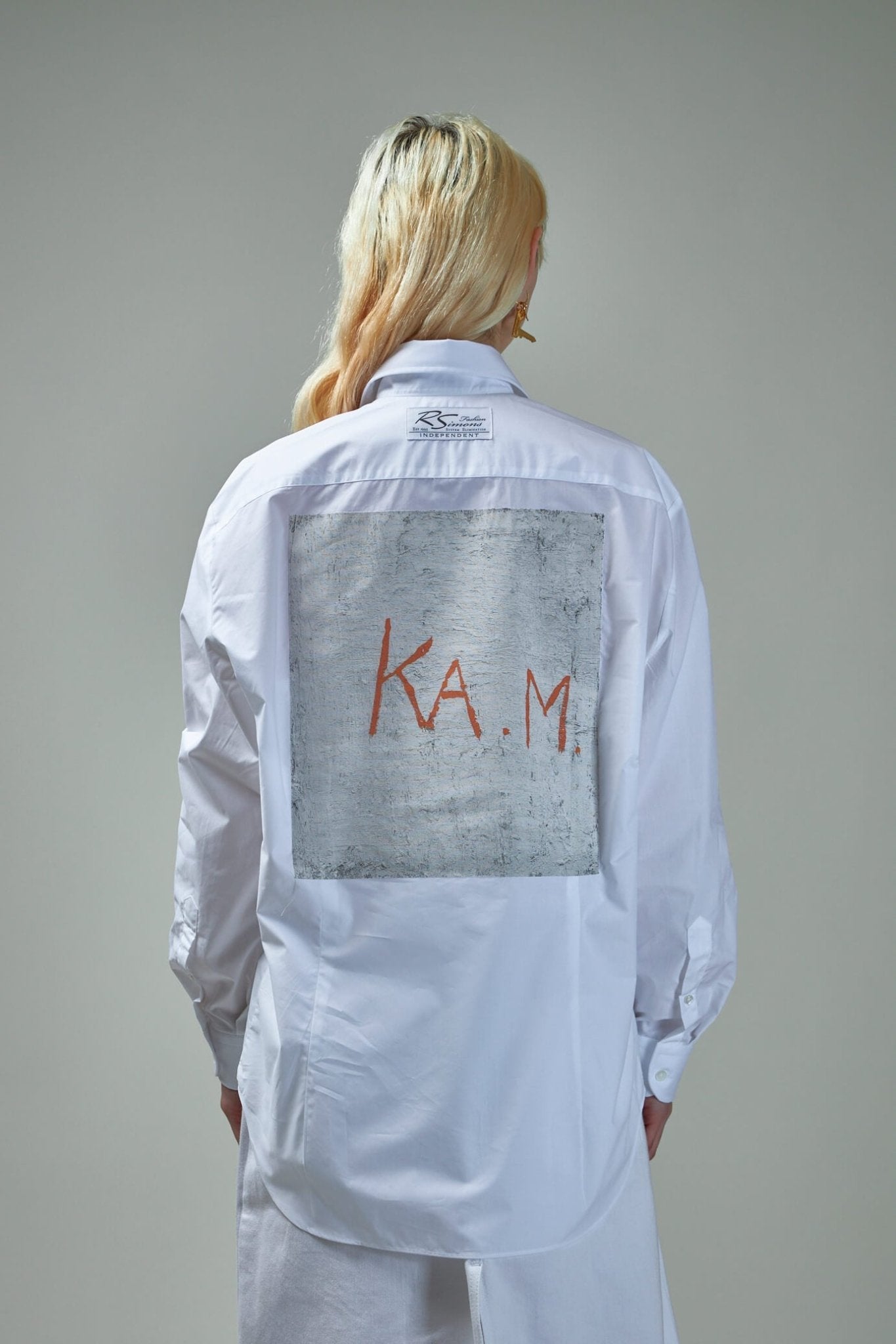 Raf Simons - Big fit classic shirt K.A.M Patch on Back - LABELS
