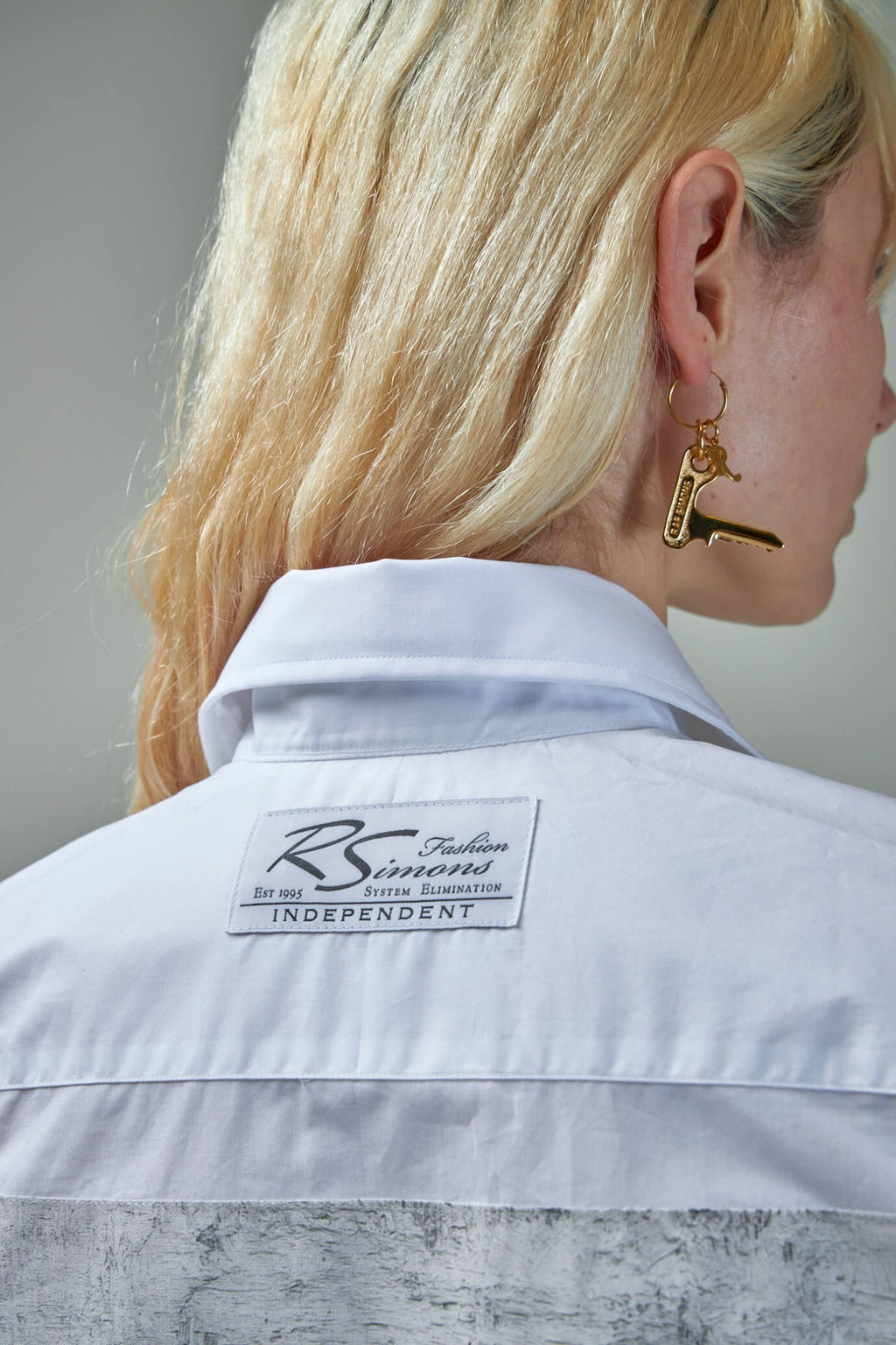 Raf Simons - Big fit classic shirt K.A.M Patch on Back - LABELS