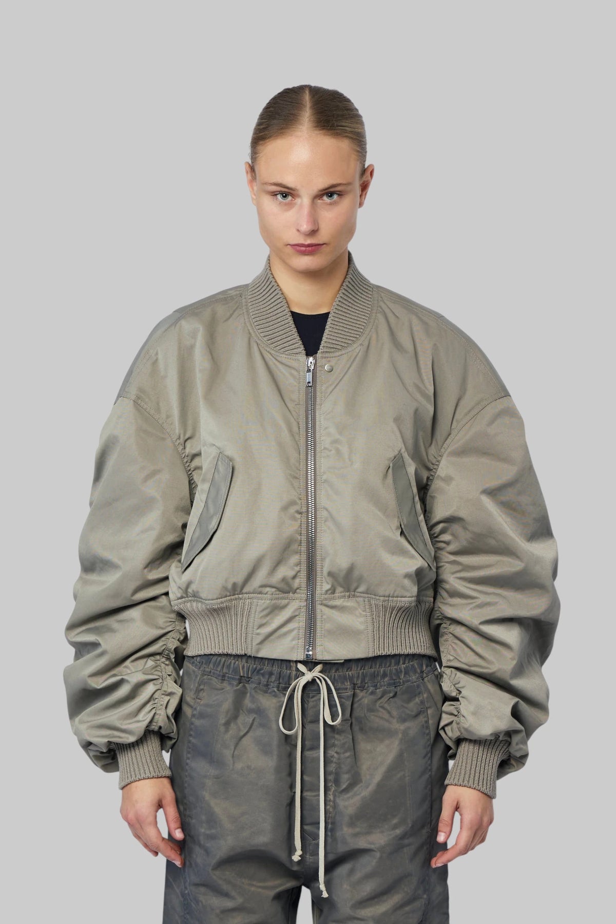 Rick Owens - Bomber Imbottito - Secchia Cropped Flight - LABELS