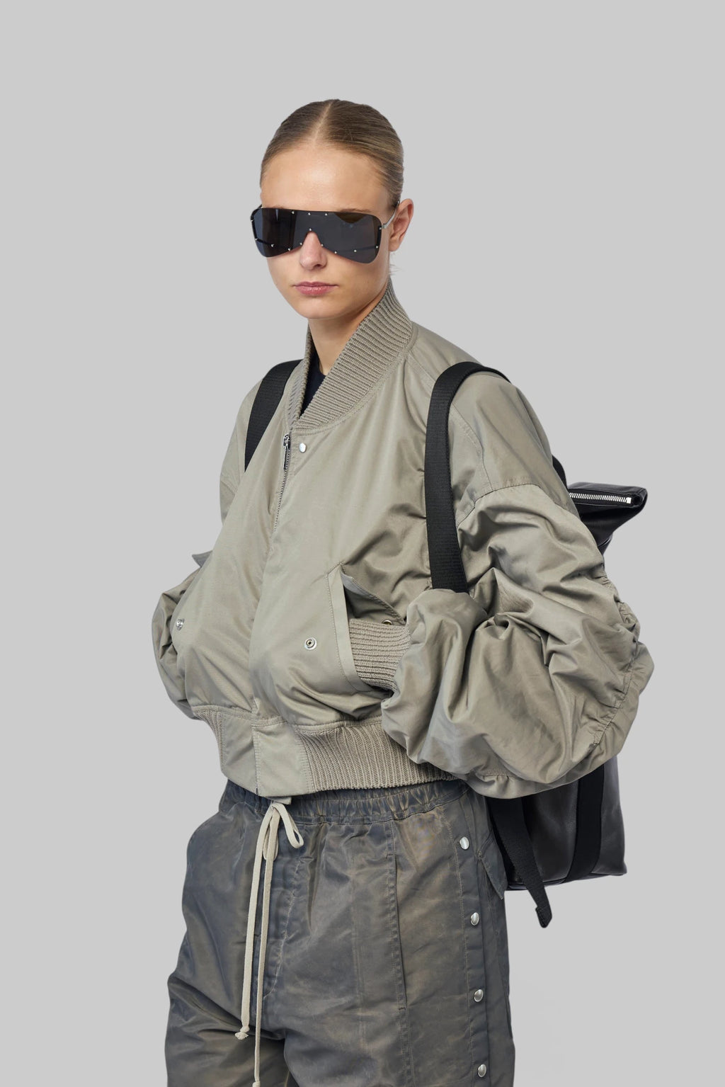 Rick Owens - Bomber Imbottito - Secchia Cropped Flight - LABELS