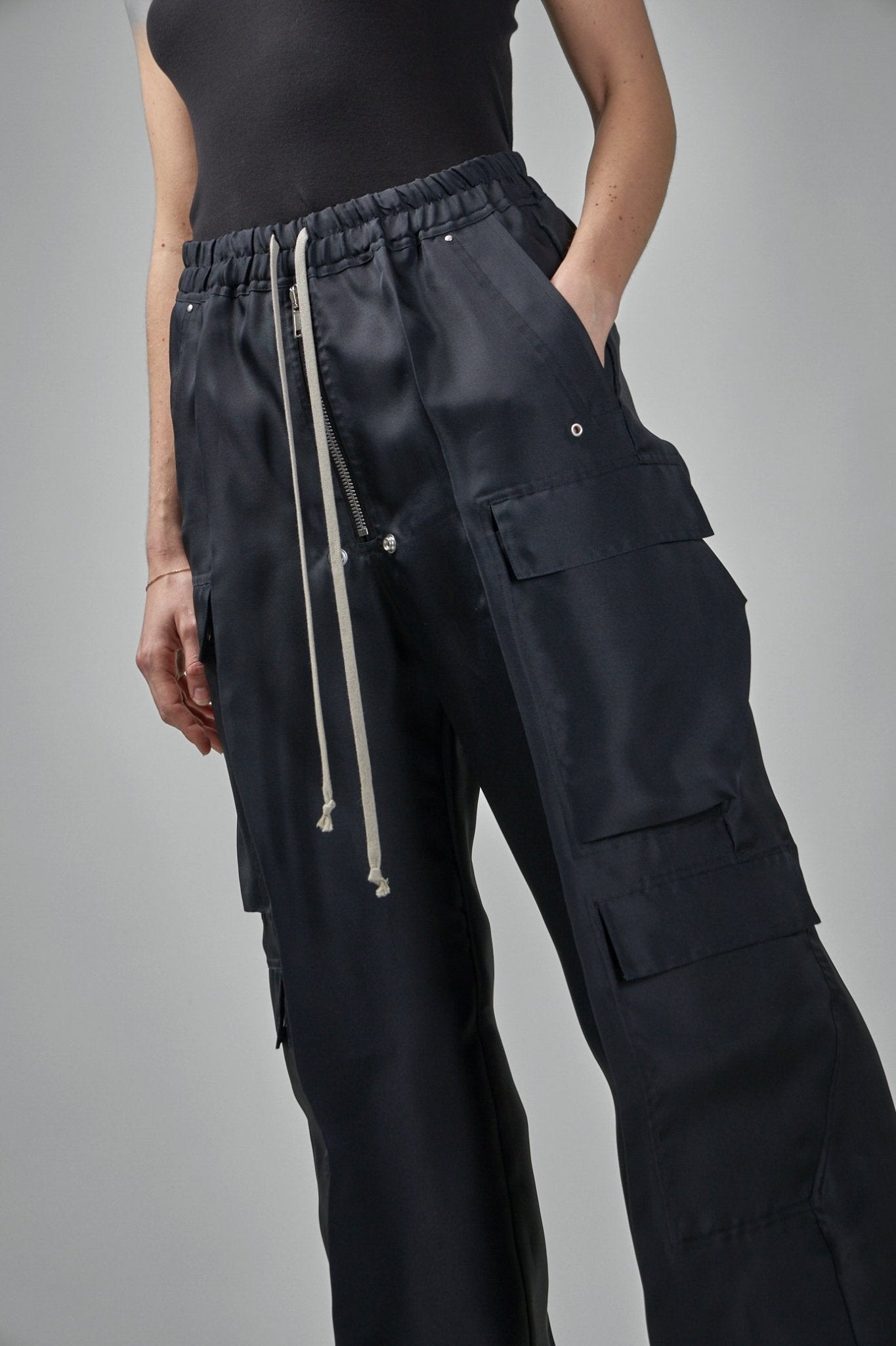 Rick Owens Cargo Pants - Drawstring Cropped Woven – LABELS