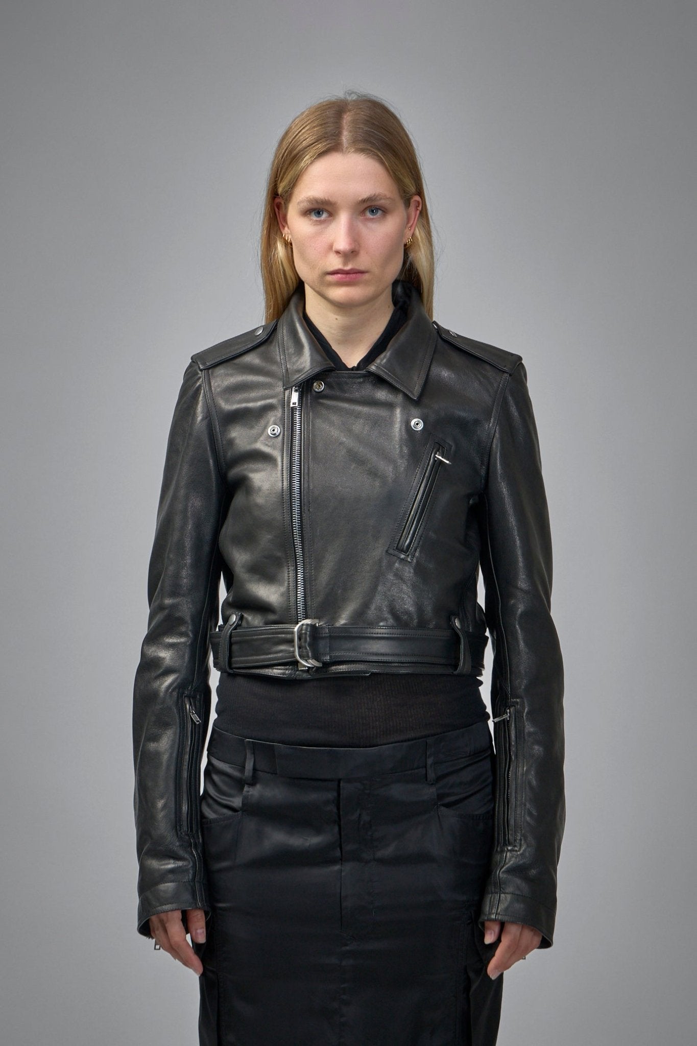 Rick Owens - Cropped Leather Jacket Luke’s Stooges - LABELS