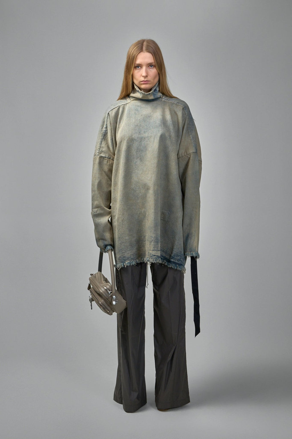 Rick Owens DRKSHDW - Denim T-Shirt Jumbo Tabard - LABELS