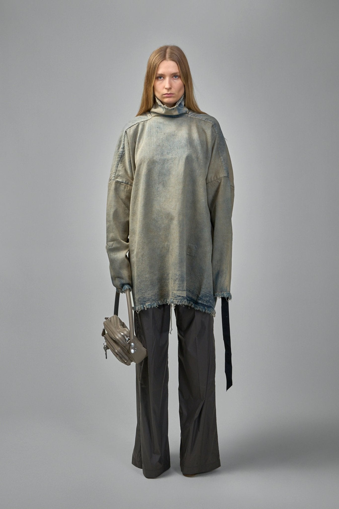 Rick Owens DRKSHDW - Denim T-Shirt Jumbo Tabard - LABELS