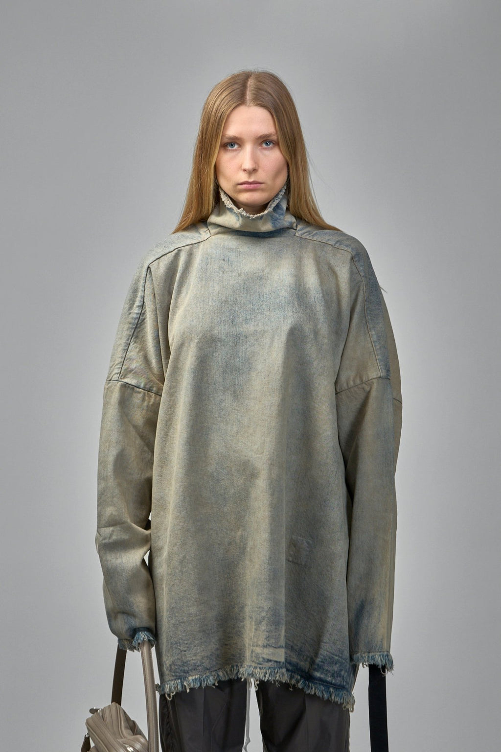 Rick Owens DRKSHDW - Denim T-Shirt Jumbo Tabard - LABELS