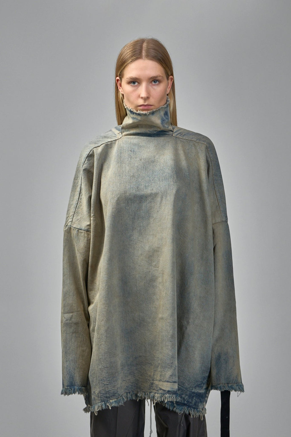 Rick Owens DRKSHDW - Denim T-Shirt Jumbo Tabard - LABELS