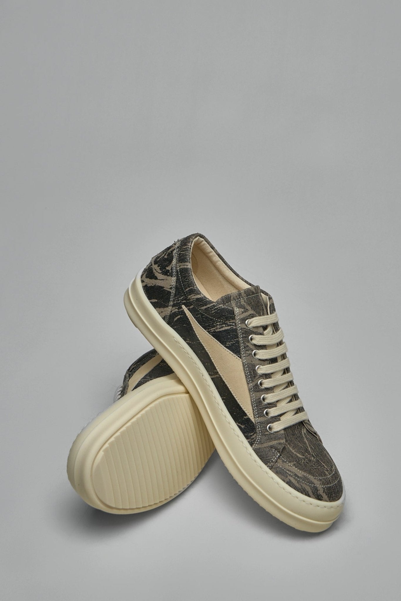Rick Owens DRKSHDW - Denim Vintage Low Sneakers - LABELS