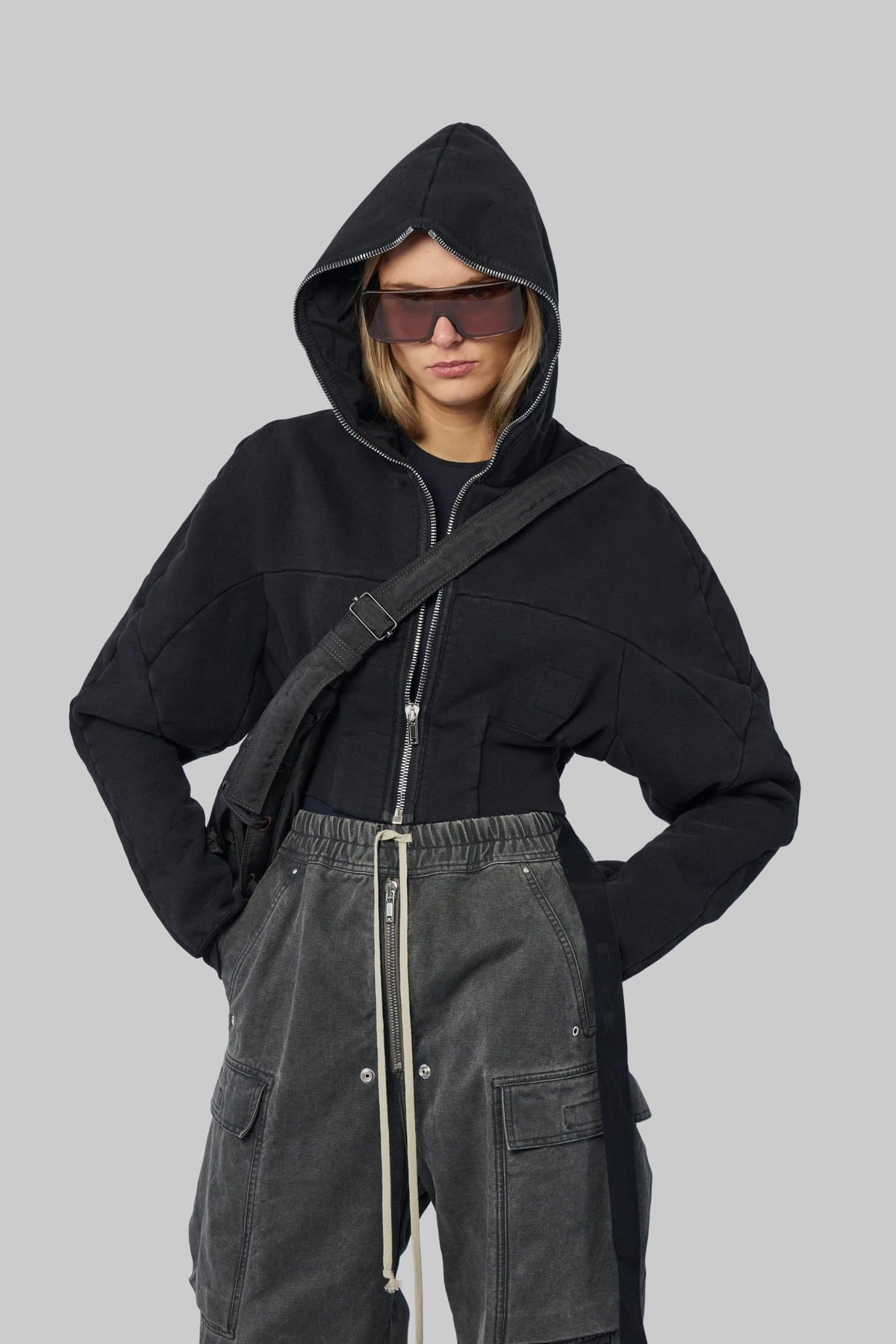 Rick Owens DRKSHDW - Felpa - Collage Gimp Hoodie - LABELS