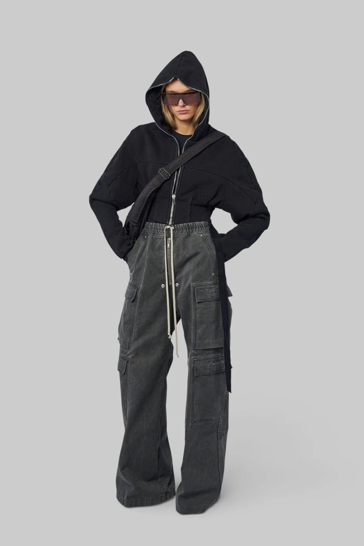Rick Owens DRKSHDW - Felpa - Collage Gimp Hoodie - LABELS