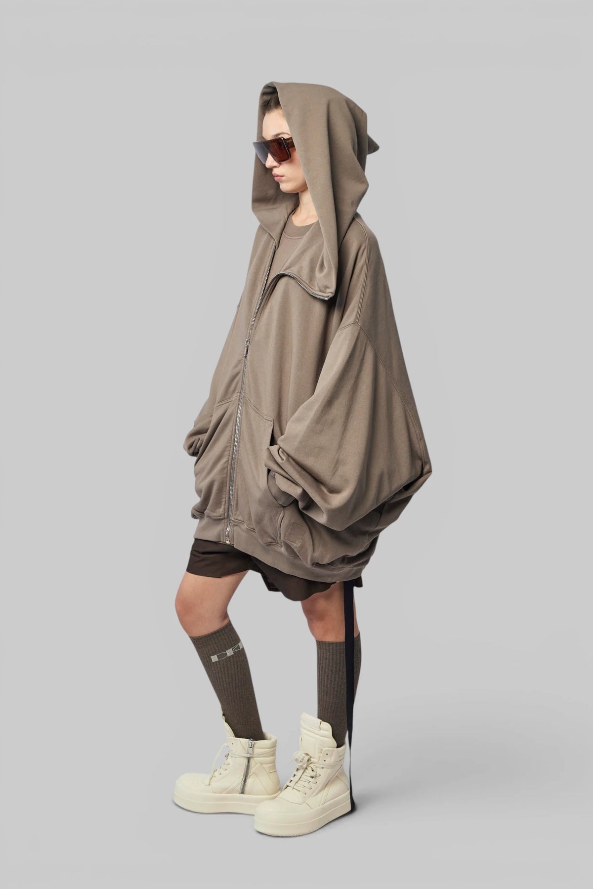 Rick Owens DRKSHDW - Felpa - Mountain Hun Hoodie - LABELS