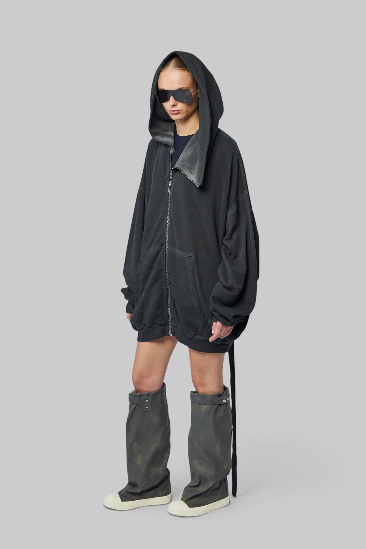 Rick Owens DRKSHDW - Felpa - Mountain Hun Hoodie - LABELS