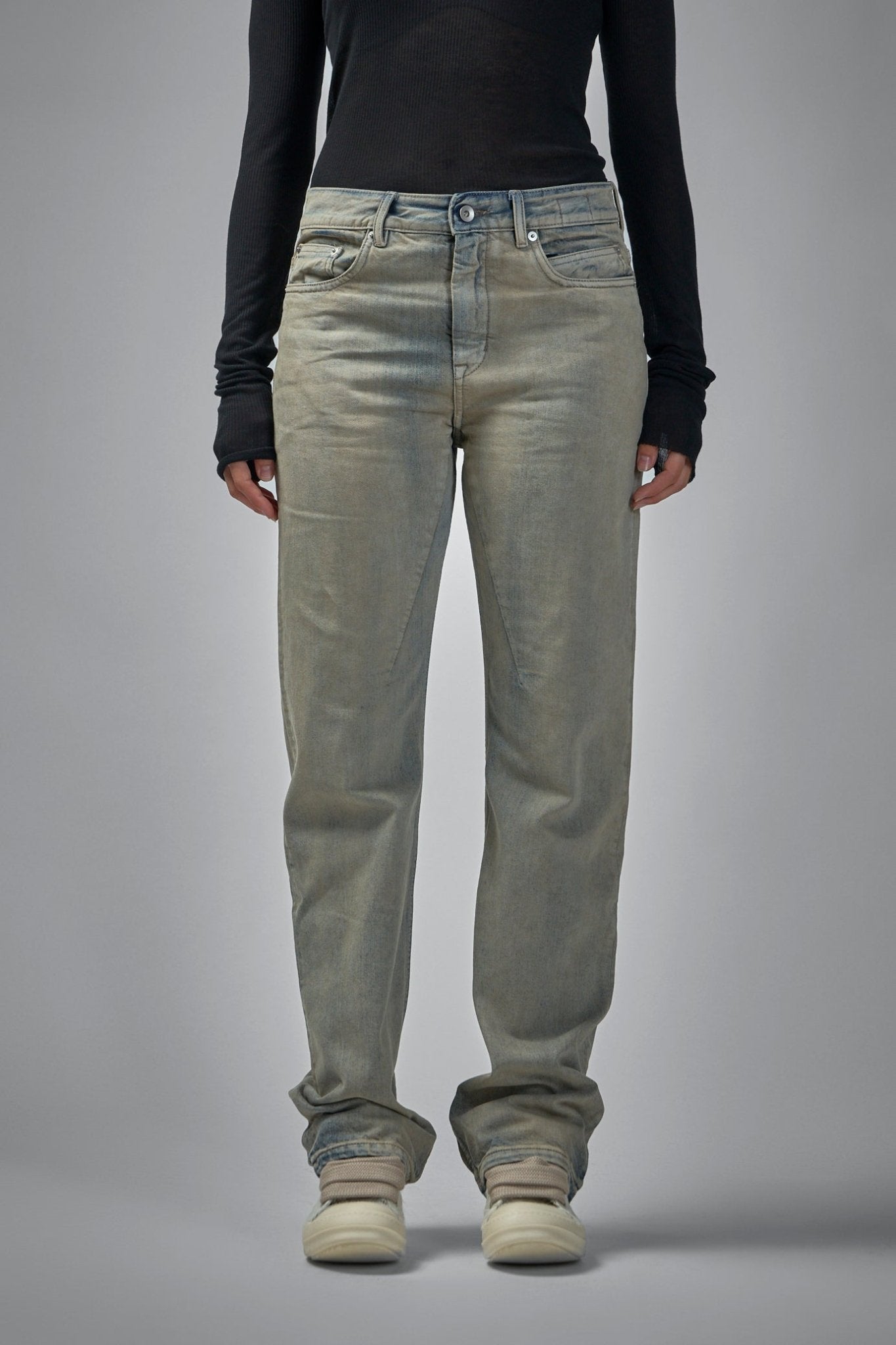 Rick Owens DRKSHDW Straight Jeans - Fog Cut Denim – LABELS