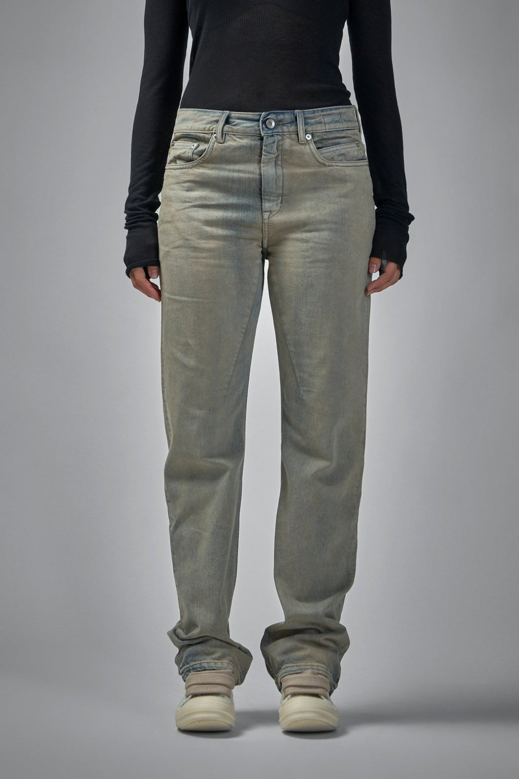 Rick Owens DRKSHDW - Fog Cut Denim Pants - LABELS