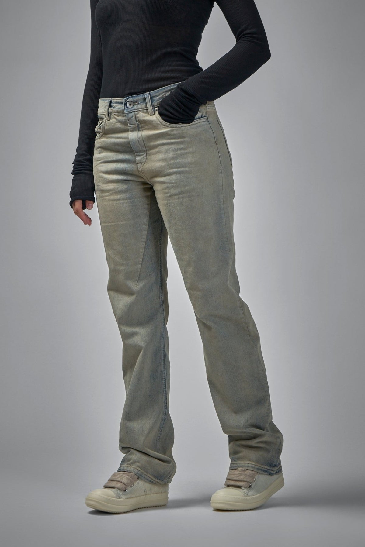 Rick Owens DRKSHDW - Fog Cut Denim Pants - LABELS
