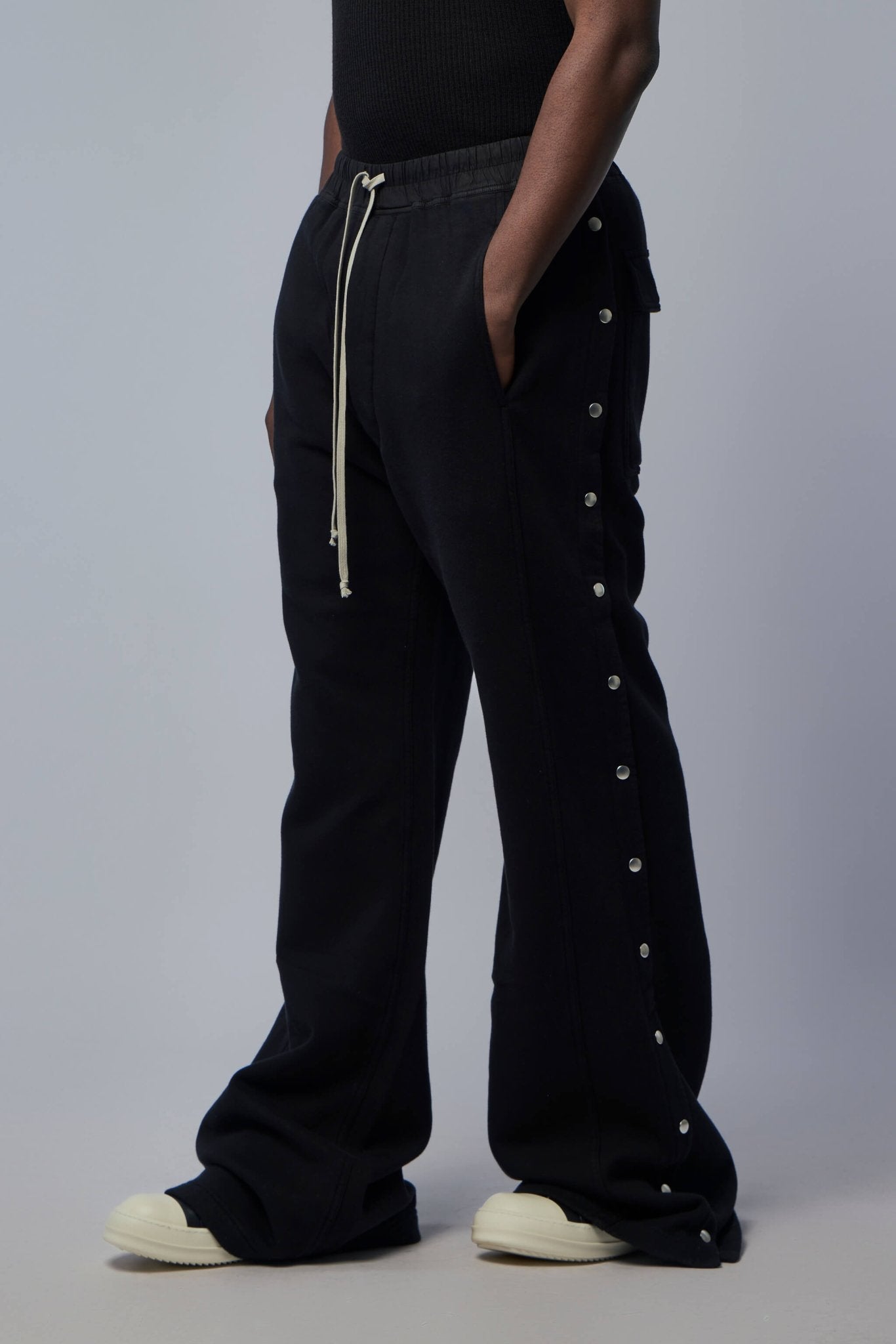 Rick Owens DRKSHDW - Knit Sweat Pants - Wide Pusher Pants - LABELS