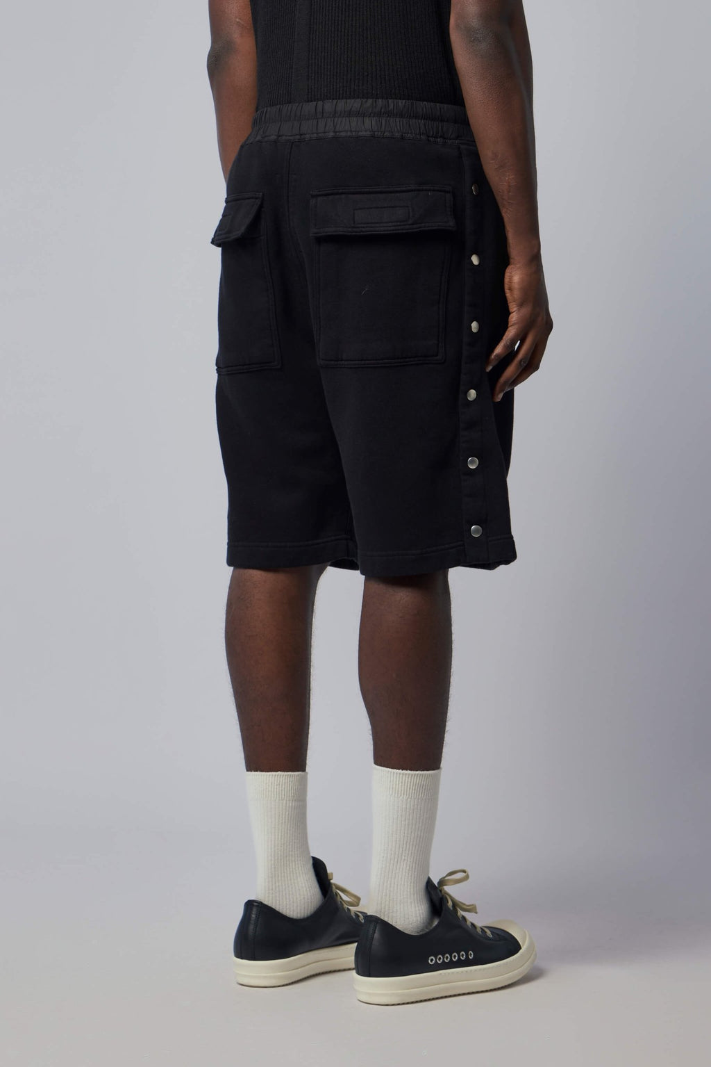 Rick Owens DRKSHDW - Knit Sweat Shorts - Wide Pusher Shorts - LABELS