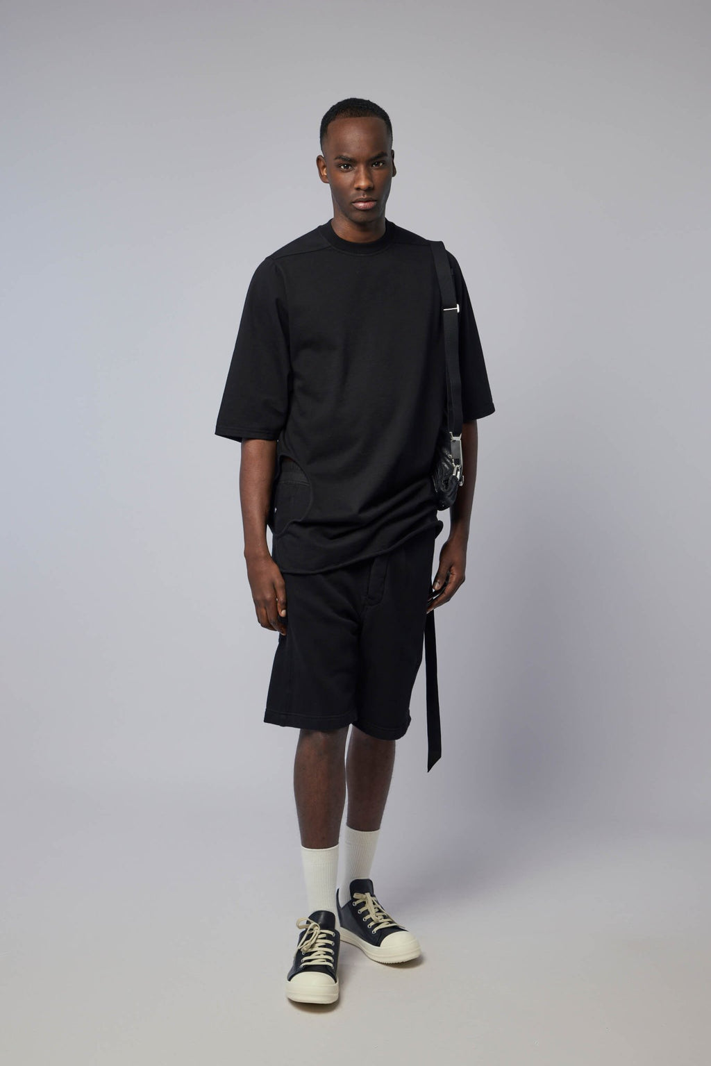 Rick Owens DRKSHDW - Knit Sweat Shorts - Wide Pusher Shorts - LABELS