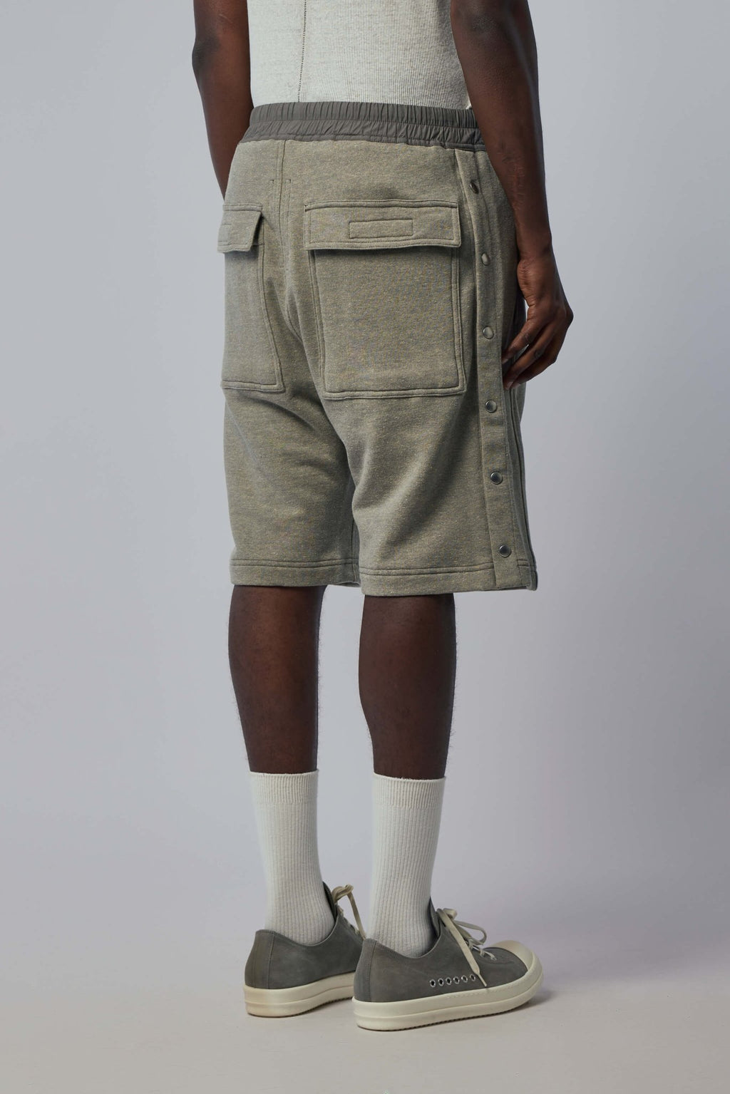 Rick Owens DRKSHDW - Knit Sweat Shorts - Wide Pusher Shorts - LABELS