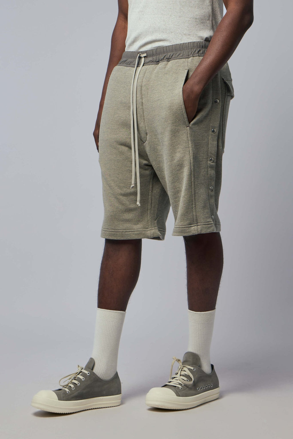 Rick Owens DRKSHDW - Knit Sweat Shorts - Wide Pusher Shorts - LABELS
