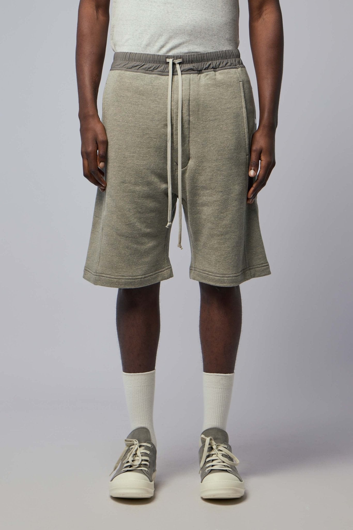 Rick Owens DRKSHDW - Knit Sweat Shorts - Wide Pusher Shorts - LABELS
