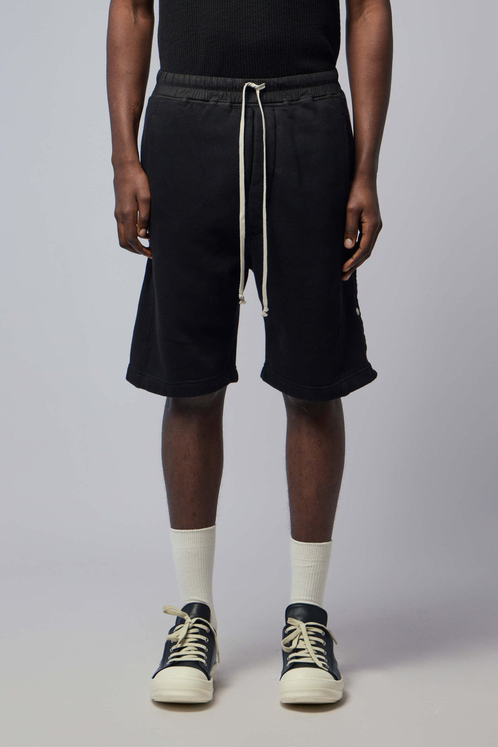Rick Owens DRKSHDW - Knit Sweat Shorts - Wide Pusher Shorts - LABELS