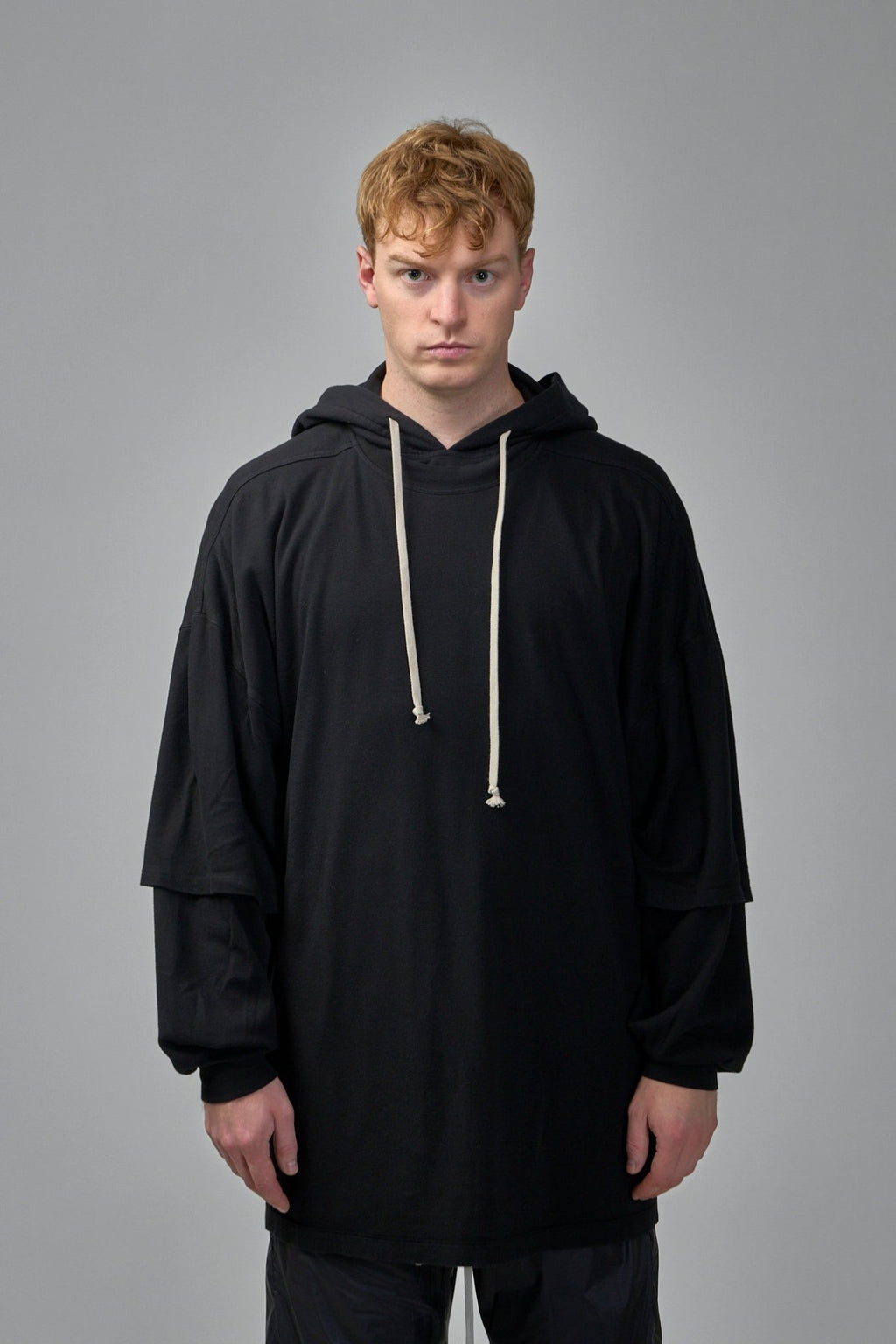 Rick Owens DRKSHDW - Knit Sweatshirt Tommy Hustler Hoodie - LABELS