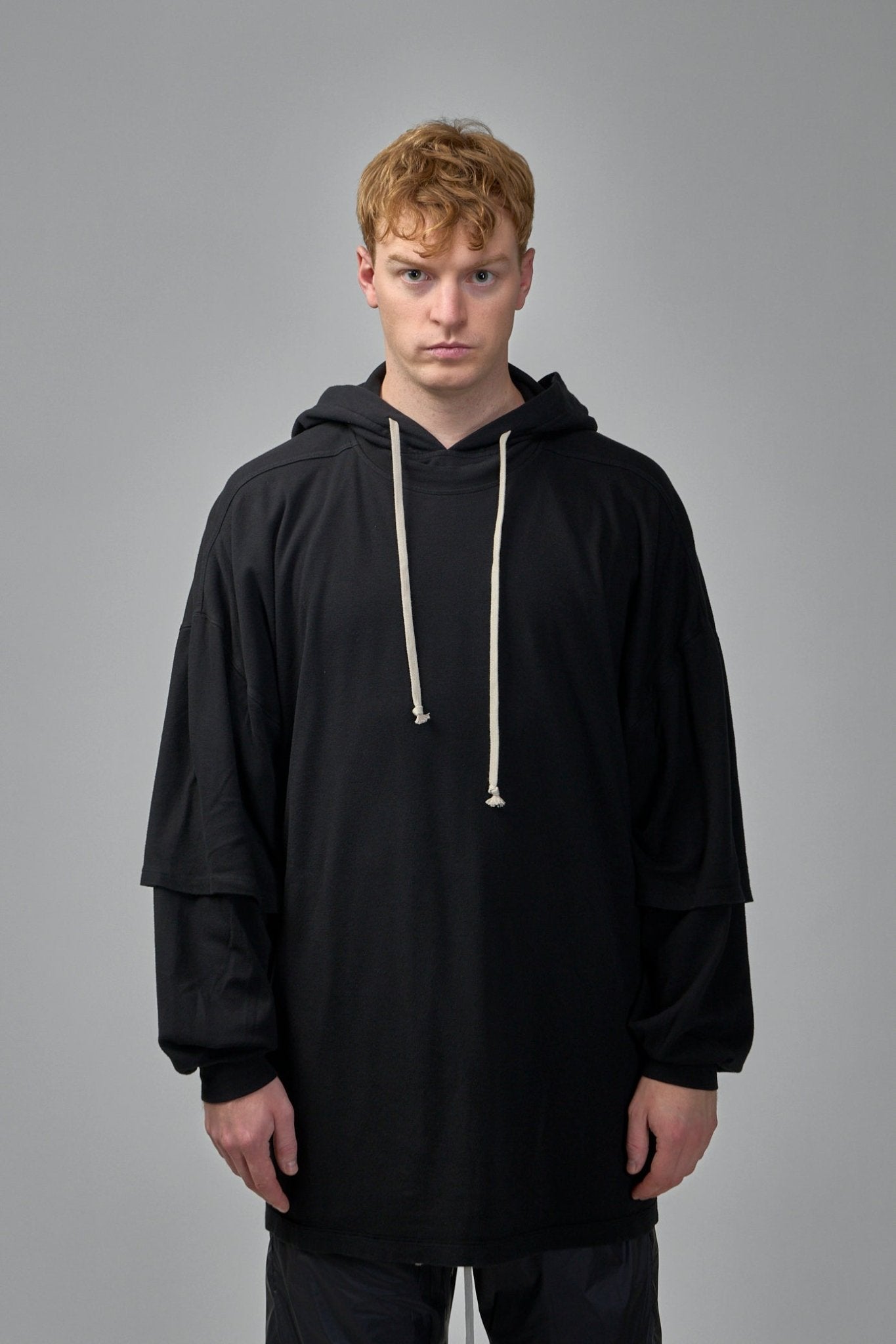 Rick Owens DRKSHDW - Knit Sweatshirt Tommy Hustler Hoodie - LABELS