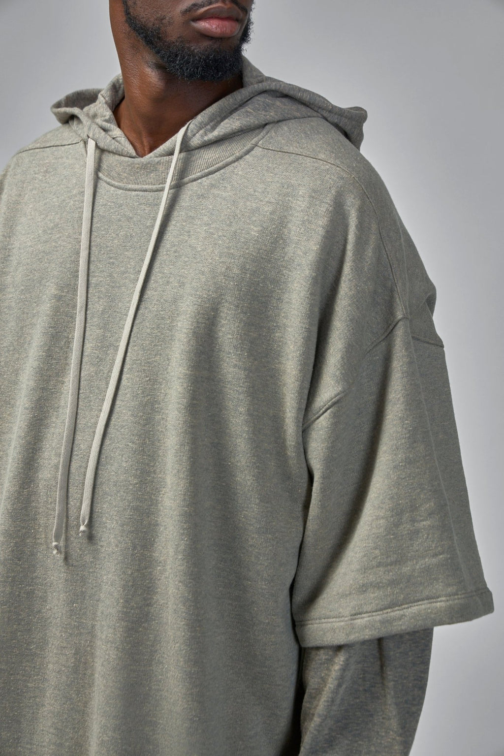 Rick Owens DRKSHDW - Knit T-Shirt Tommy Hustler Hoodie - LABELS