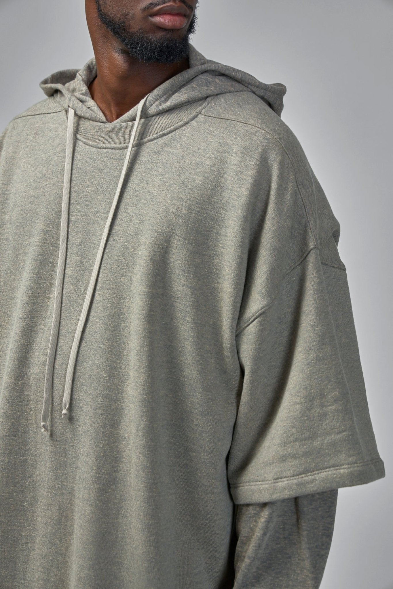 Rick Owens DRKSHDW - Knit T-Shirt Tommy Hustler Hoodie - LABELS